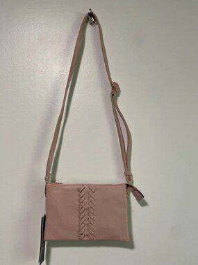 Isabelle Vegan  Leather Pink Shoulder Bag